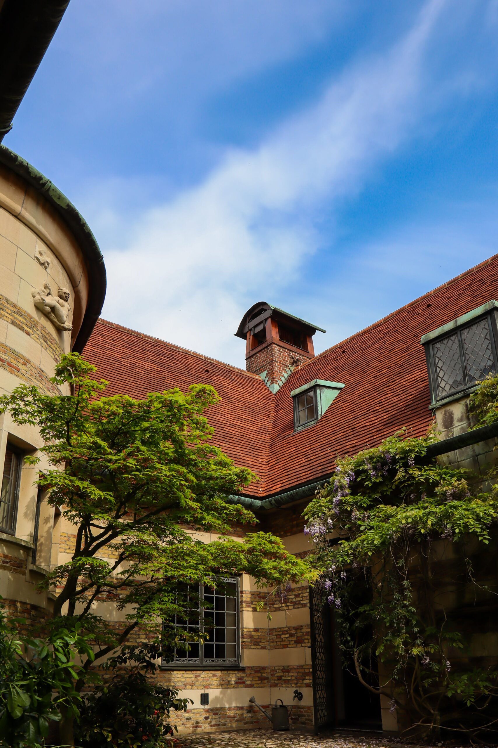 De binnentuin van Landhuis Noorderheide